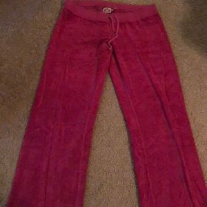 Hot pink juicy track suit pants